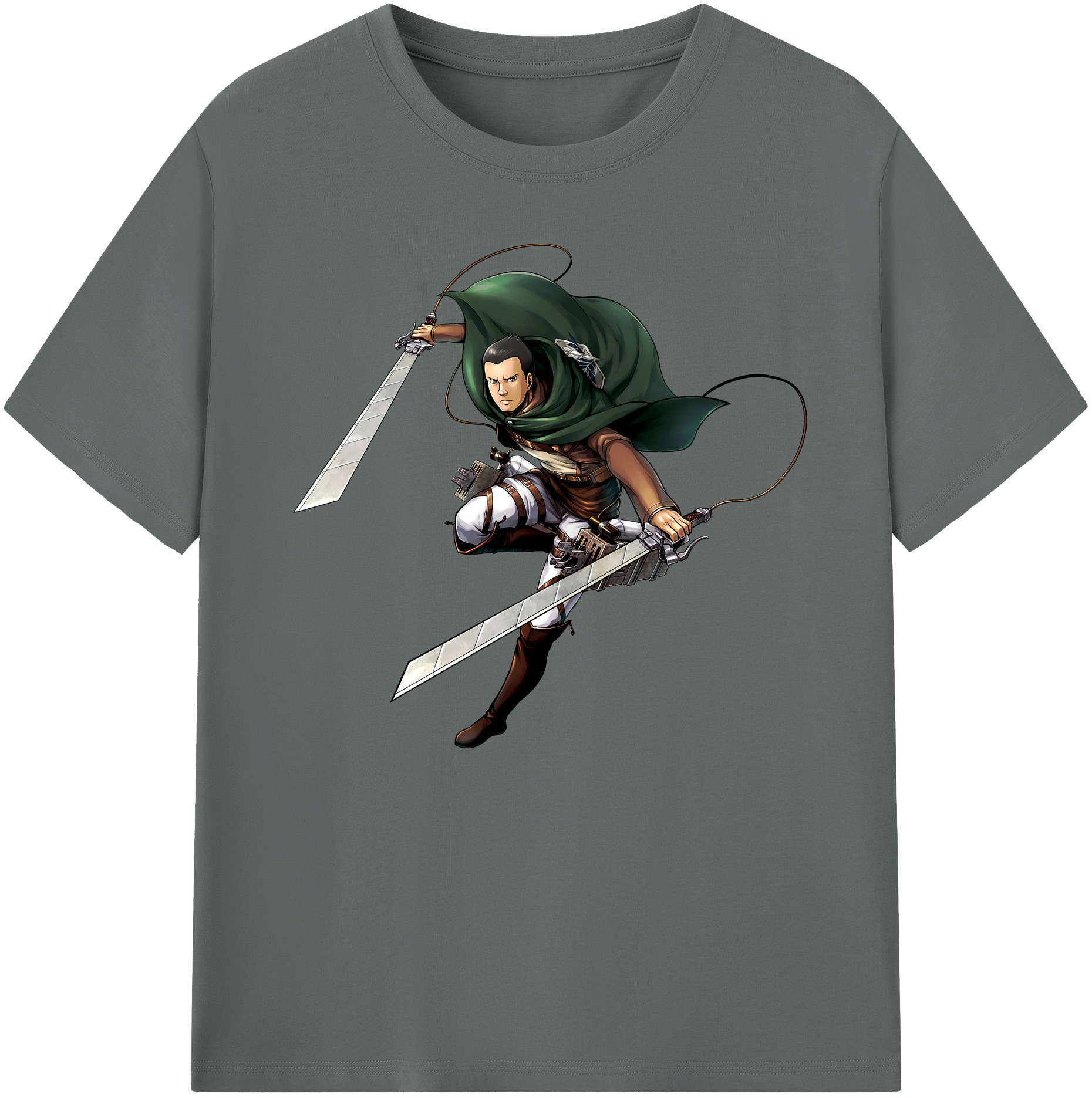 （画像用） 進撃の巨人 Attack on Titan 綿100％ メンズ半袖Tシャツ｜肌触りやわらか＆通気性